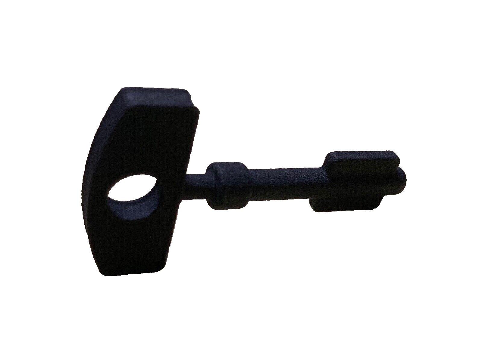 Black fire alarm key for system access and maintenance