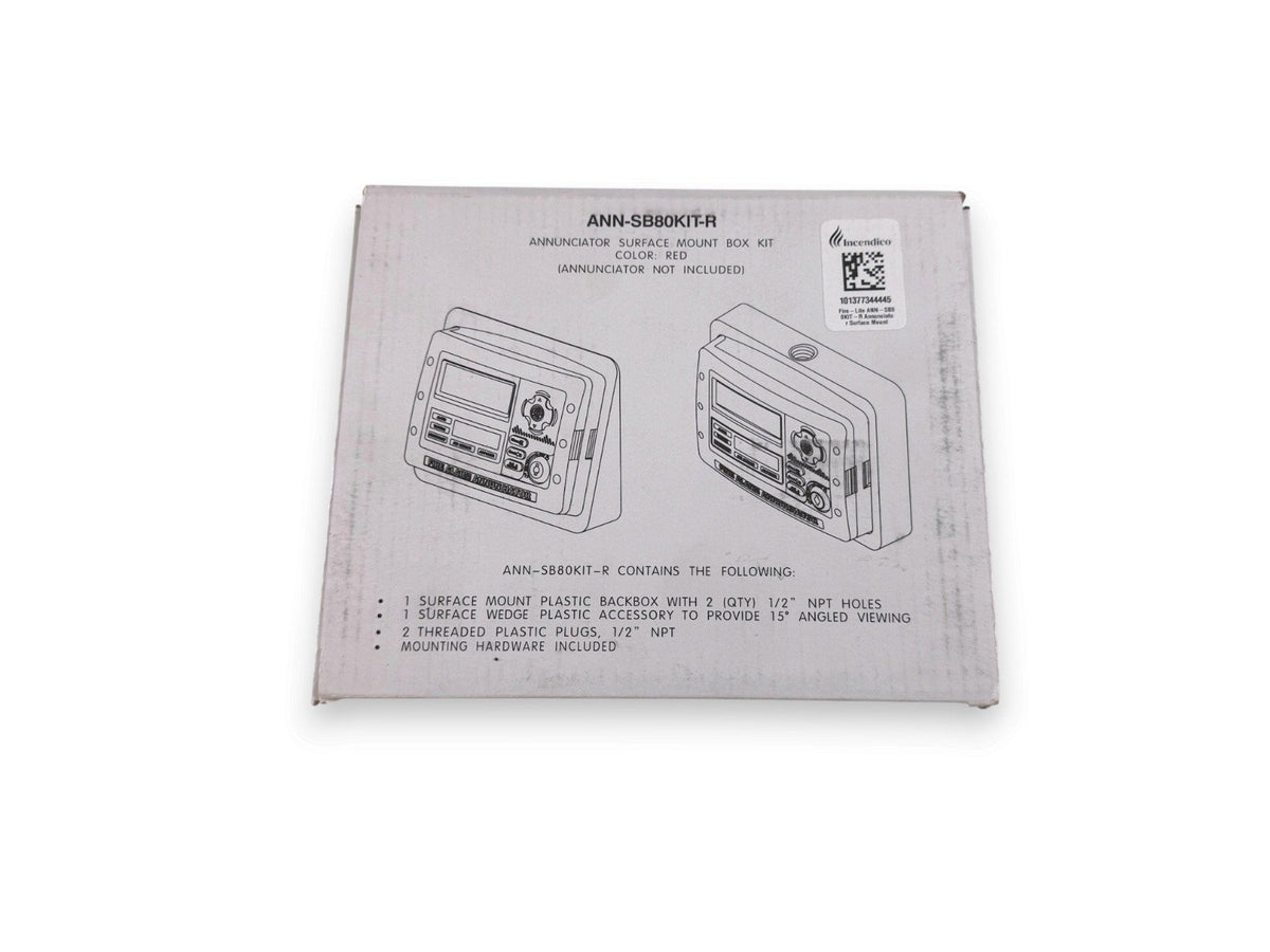 Fire-Lite ANN-SB80KIT-R Annunciator Surface Mount Box Kit Red (NEW IN BOX)
