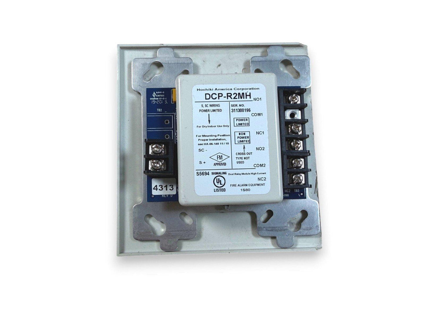 Hochiki DCP-R2MH dual relay module for fire alarm systems, UL listed, high current signaling