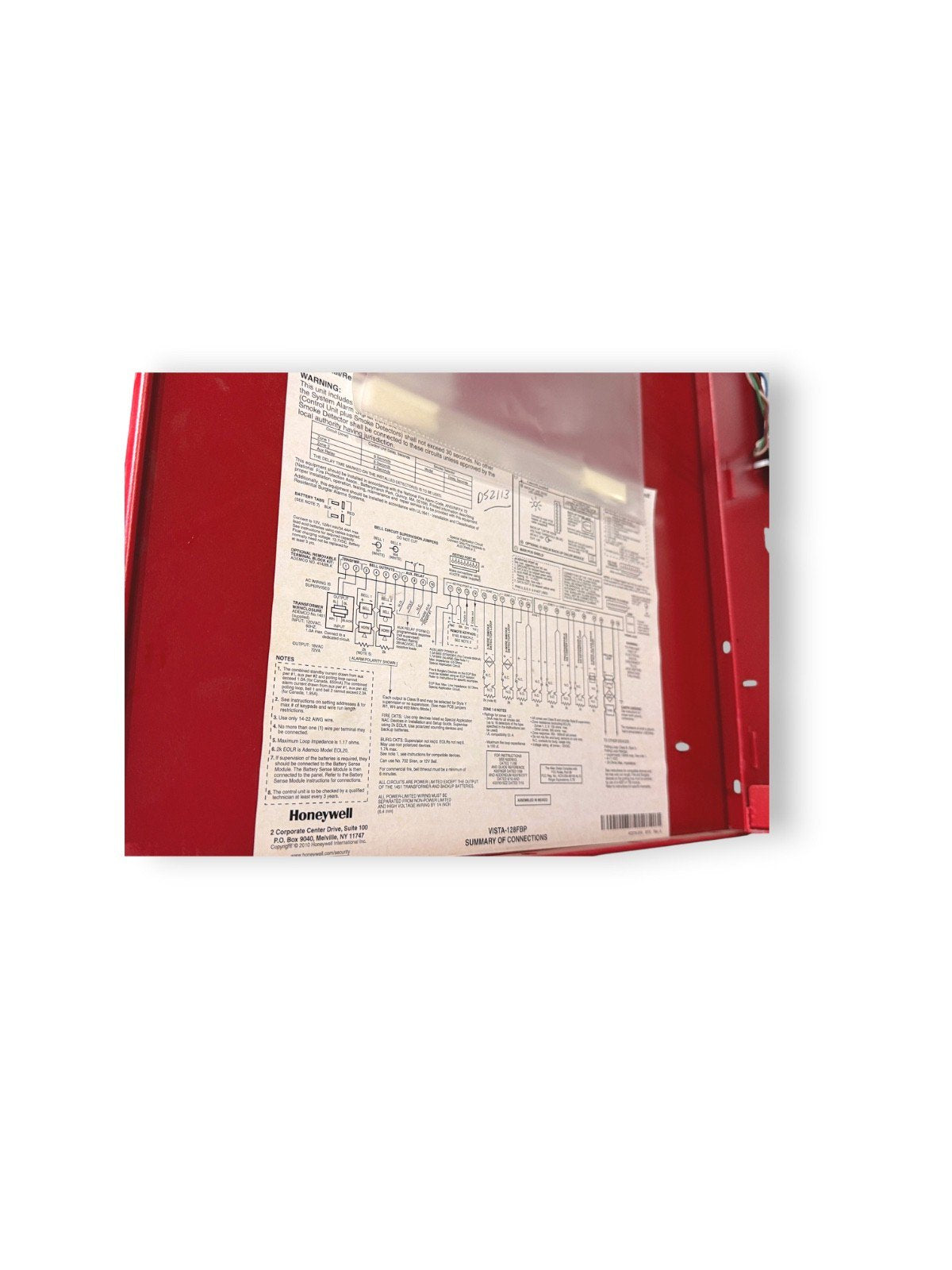 Honeywell VISTA-128FBP Fire Alarm Control Panel Complete