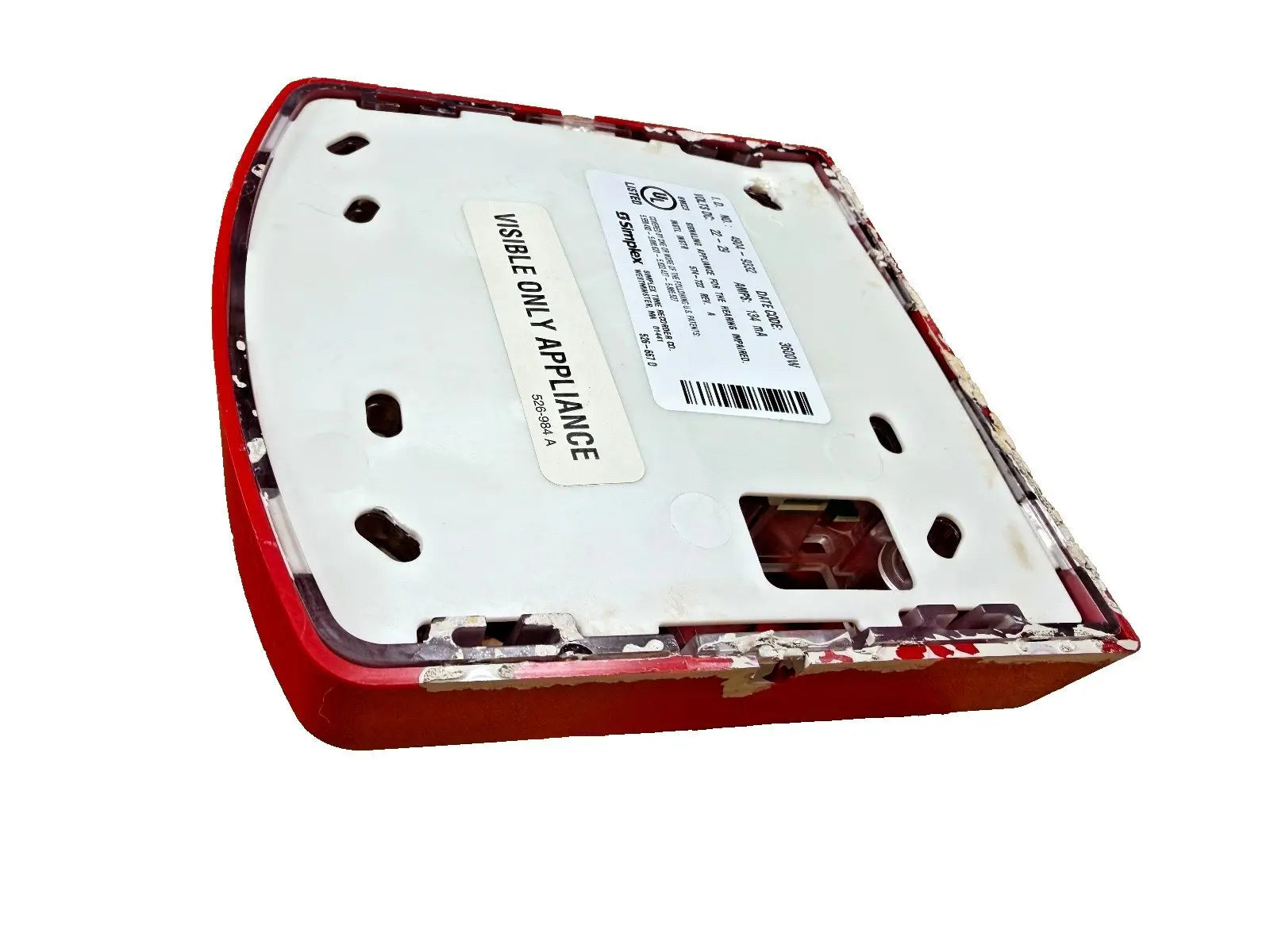 Simplex 4904-9332 Fire Alarm Strobe Wall Red (SmartSync) Simplex