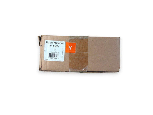 Fire Lite Alarms 411UD fire alarm control panel in original packaging, used surplus equipment