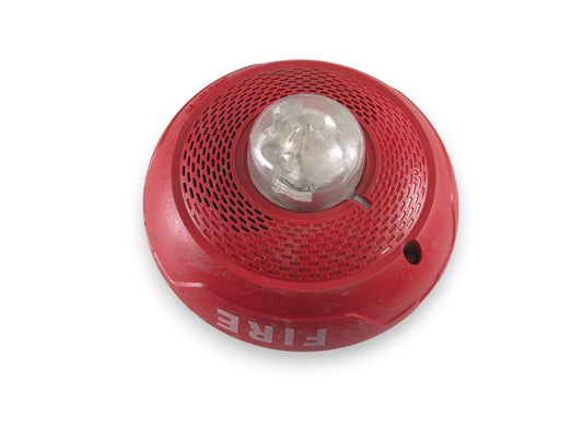 System Sensor SPSCRL Fire Alarm Speaker Strobe Ceiling Red No Mounting Plate