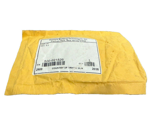 Siemens fire alarm part 500-691826 in yellow packaging, USA made, surplus equipment