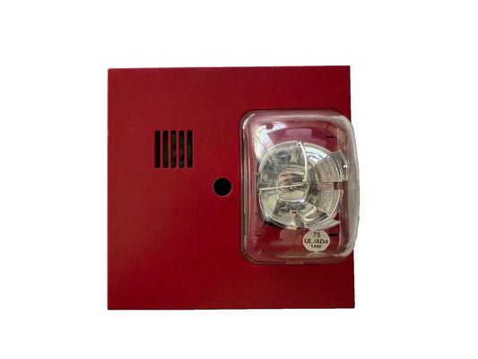 Siemens U-MHST-S75S Fire Alarm Horn Strobe Wall Red Siemens