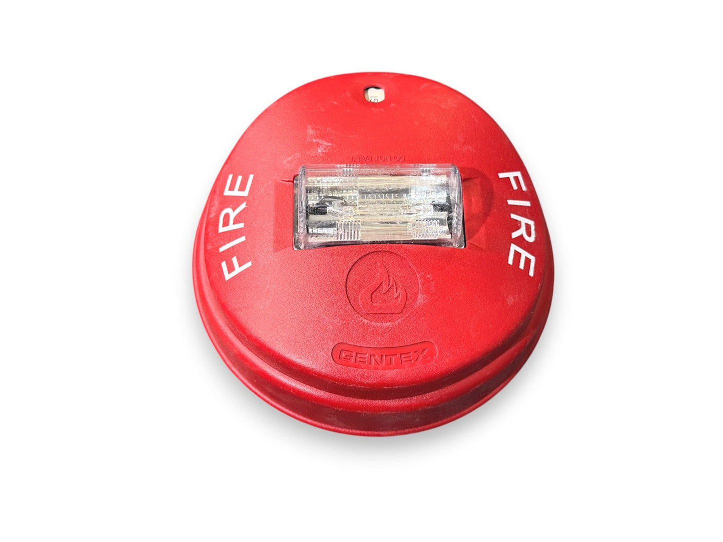 Gentex GCS24CR Fire Alarm Strobe Ceiling Red w/ Mounting Plate
