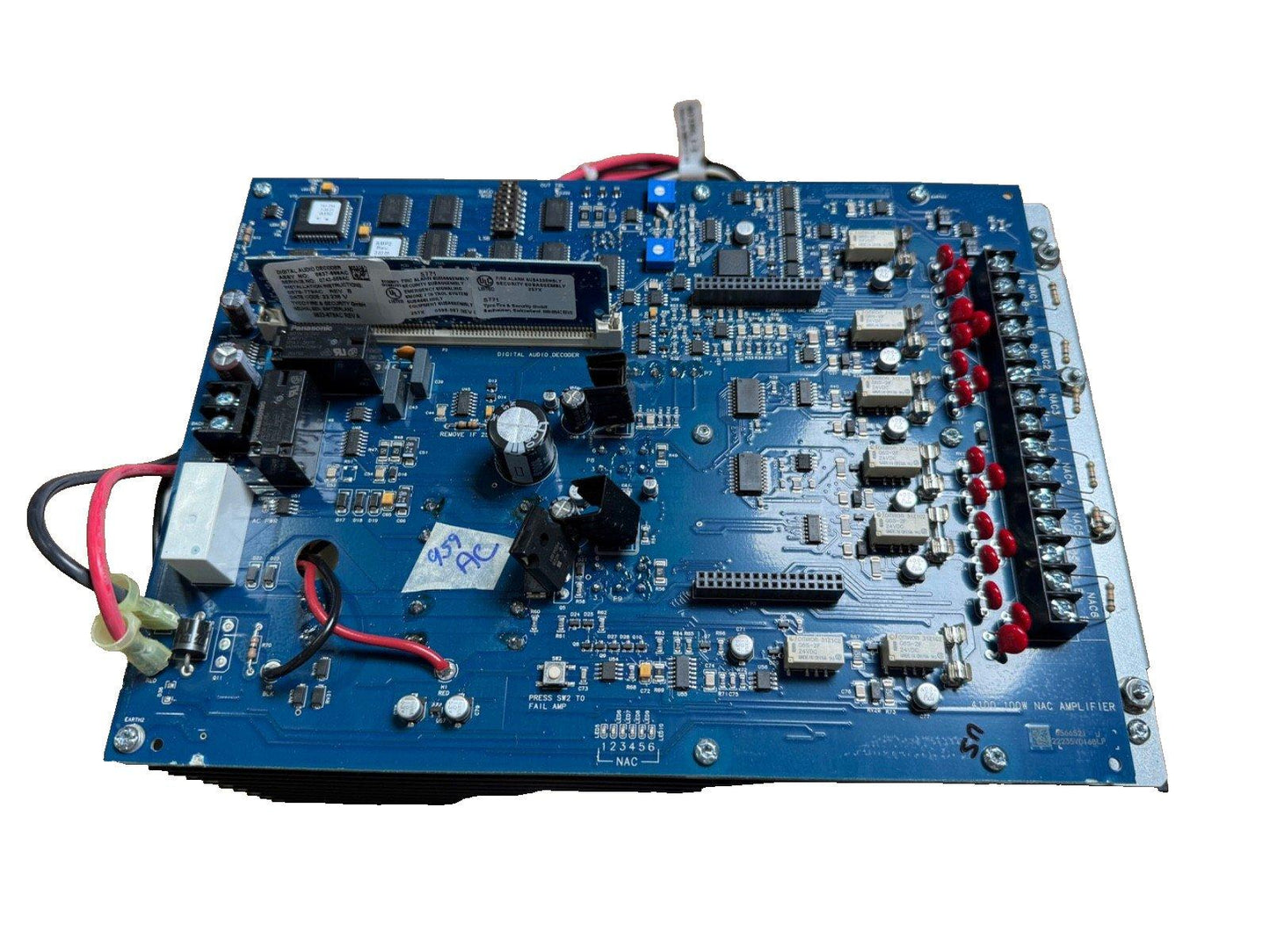 Autocall A100-1329 Primary 100 W Amplifier 120 VAC 60 Hz 70.7 VRMS
