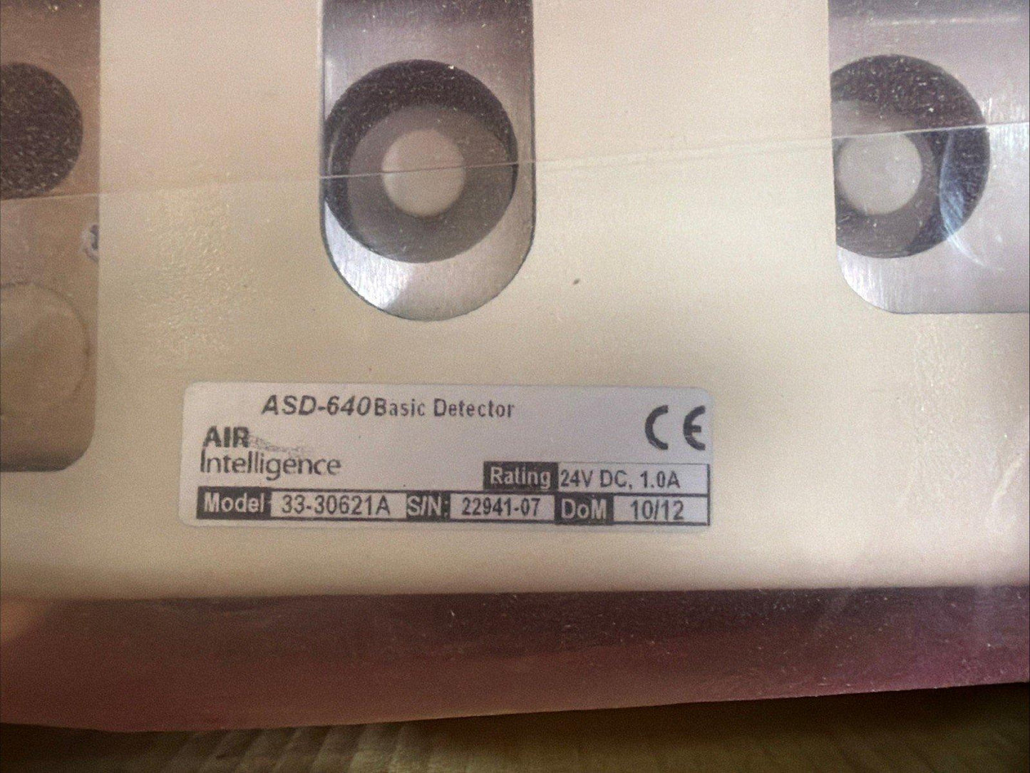 ASD-640 Basic Detector by AIR Intelligence, 24V DC fire alarm sensor with CE marking