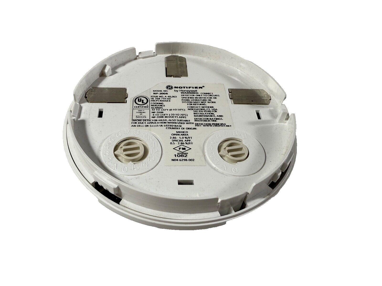 Notifier NP-200R smoke detector head, UL listed, for fire alarm systems