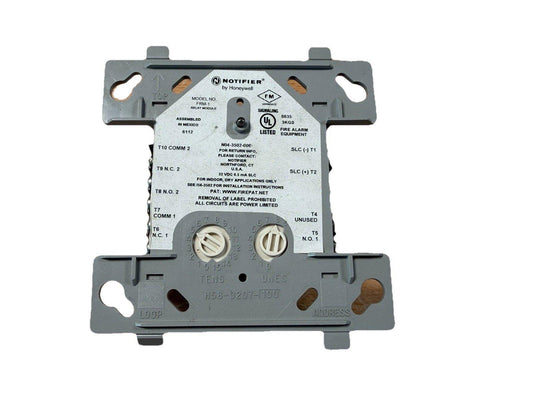 Notifier FRM-1 relay module for fire alarm systems, UL listed, with terminal connections and address dials