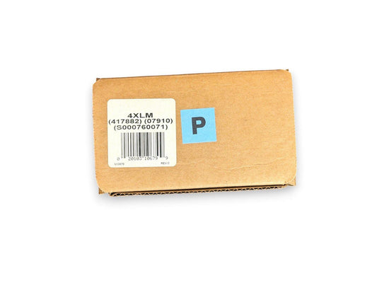 4XLM fire alarm component in original packaging with barcode and P label