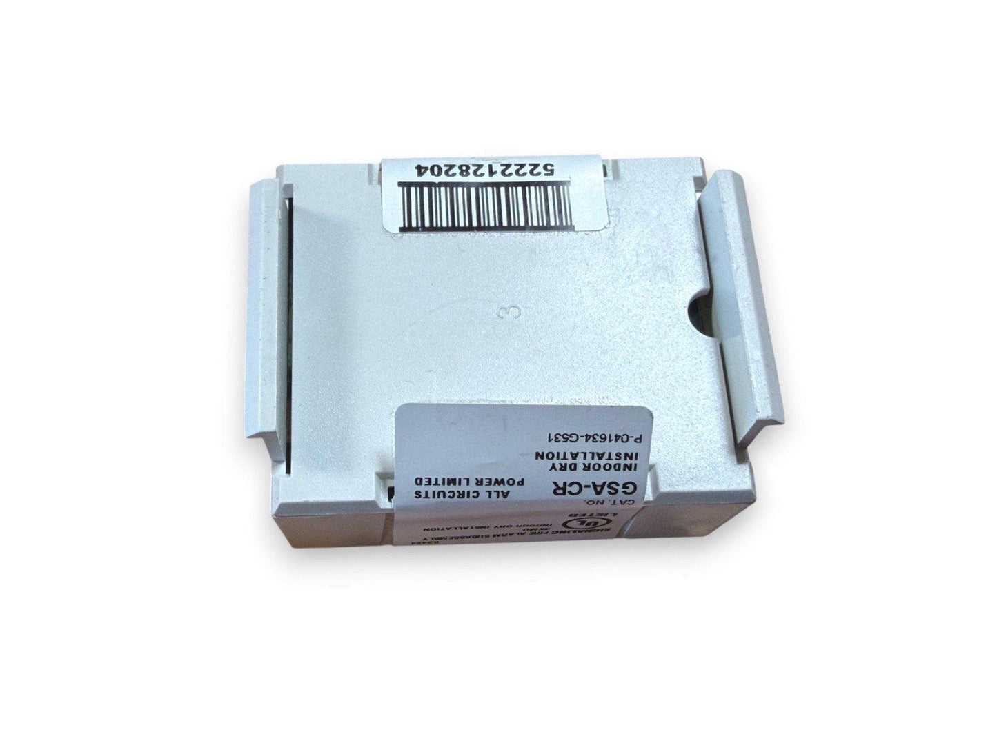 GSA-CR fire alarm module for indoor dry installation, all circuits power limited, with barcode label