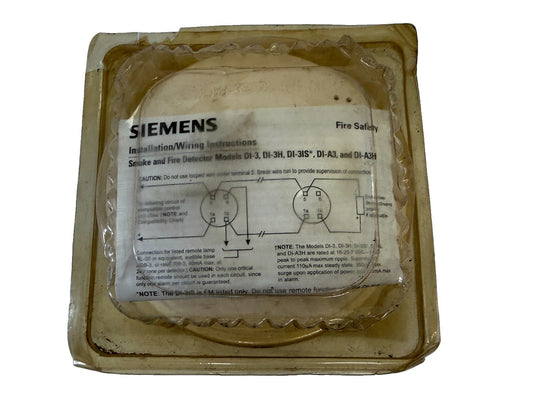 Siemens DI-3 500-081806 Fire Alarm Ion Smoke Detector Head (NEW IN BOX)