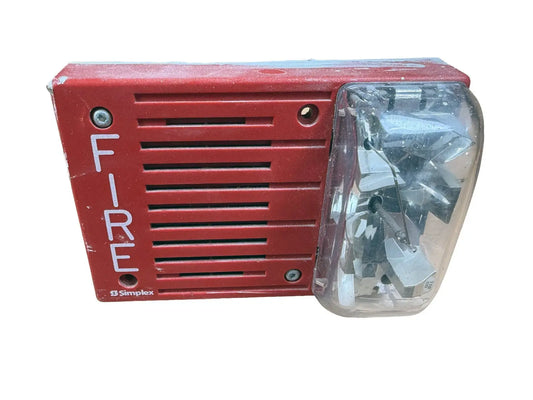 Simplex 4903-9332 Fire Alarm Speaker Strobe Wall Red Simplex