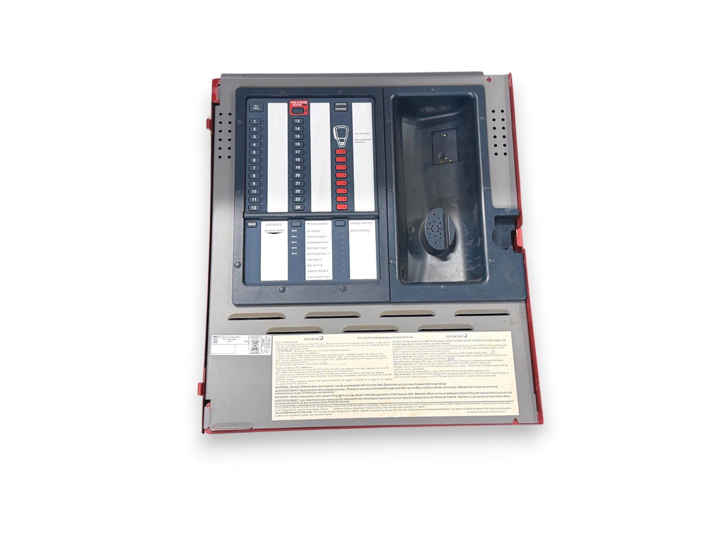 Fire-Lite ECC-50/100 Fire Alarm Emergency Command Center Control Panel