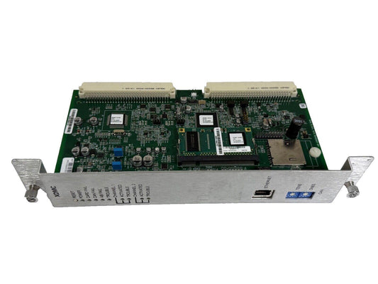 XDMC fire alarm control panel circuit board with Ethernet port and status indicators