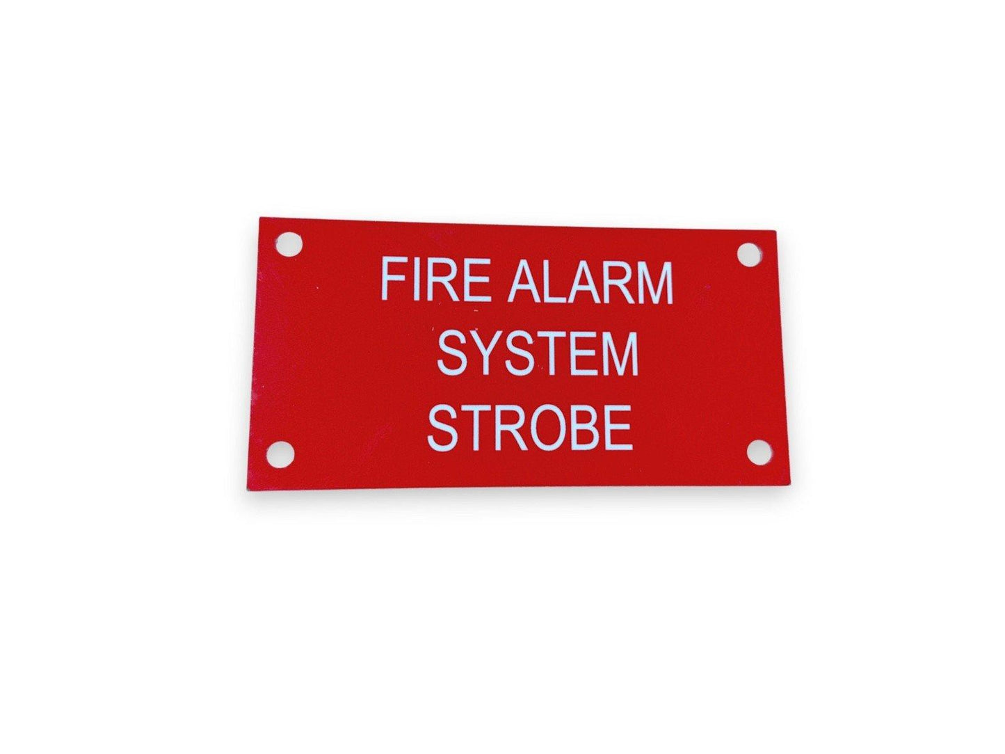 Fire Alarm System Strobe Metal Sign 6 inch x 3 inch (NEW)