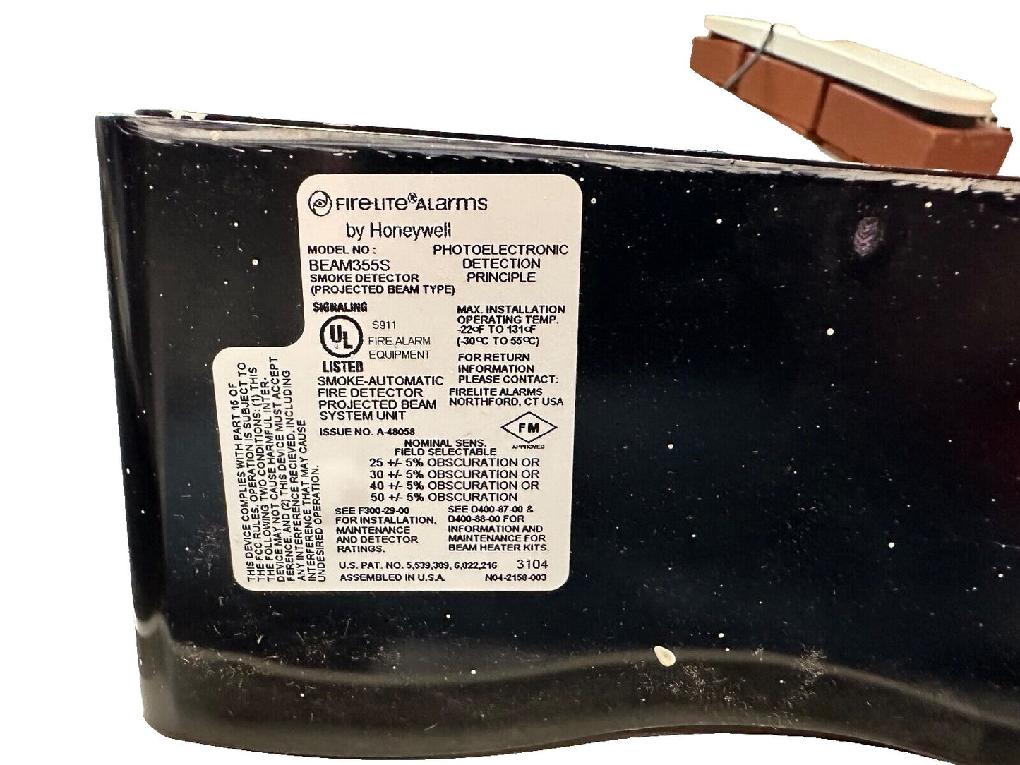 Fire-Lite BEAM355S Fire Alarm Projected Beam Smoke Detector