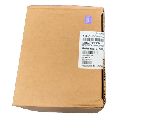Fire alarm speaker appliance in original packaging, part no. 0743, compatible with Solar 2 systems