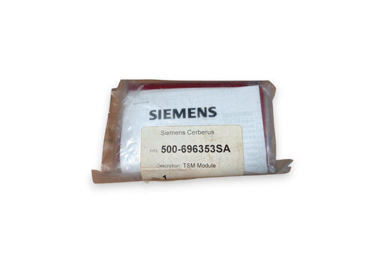 Siemens Cerberus TSM Module 500-696353SA fire alarm component in sealed packaging