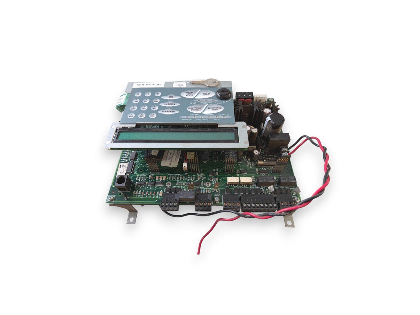 Gamewell-FCI 7100 Fire Alarm Panel Main Board + Transformer w/ Master Pass