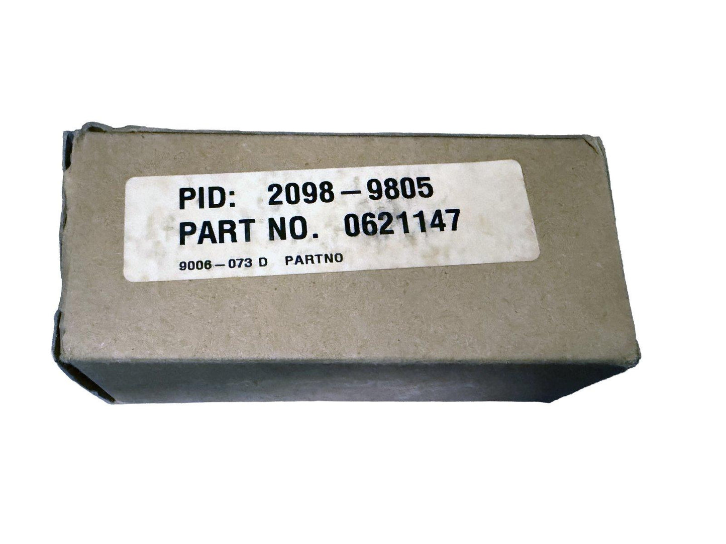 Fire alarm equipment part in cardboard box, PID 2098-9805, Part No. 0621147