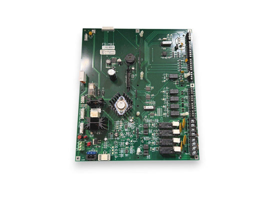 FS-MB2 fire alarm control panel circuit board with relays and connectors for commercial fire safety systems