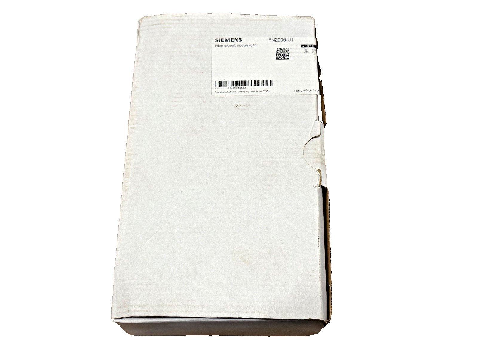 Siemens FN2006-U1 fiber network module (SM) in original packaging for fire alarm systems