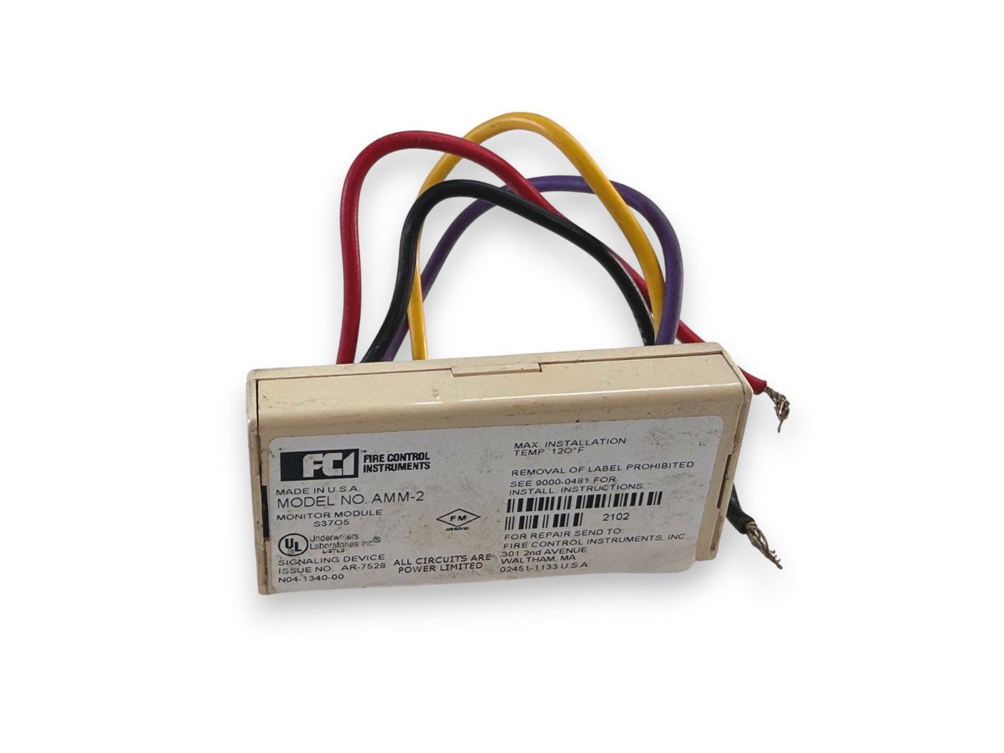 Gamewell-FCI AMM-2 Fire Alarm Addressable Mini Monitor Module