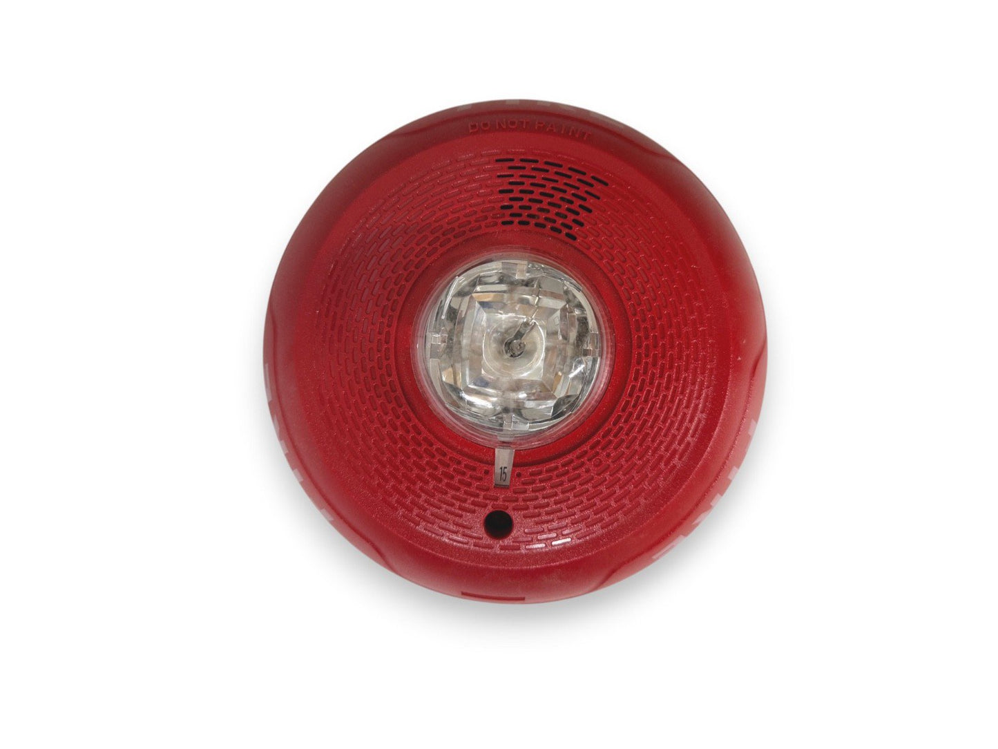 System Sensor PC2RL Fire Alarm Horn Strobe Ceiling Red No Mounting Plate