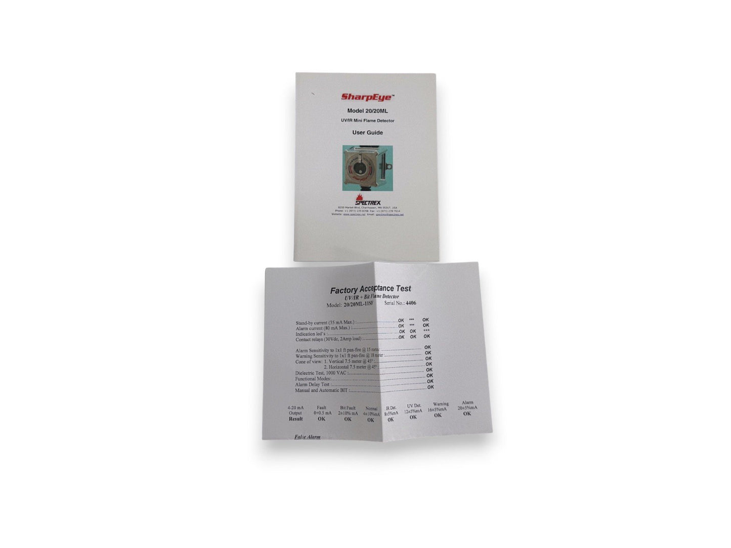 Spectrex 20/20ML 20/20ML-11SF UV/IR Mini Flame Detector (NEW IN BOX)