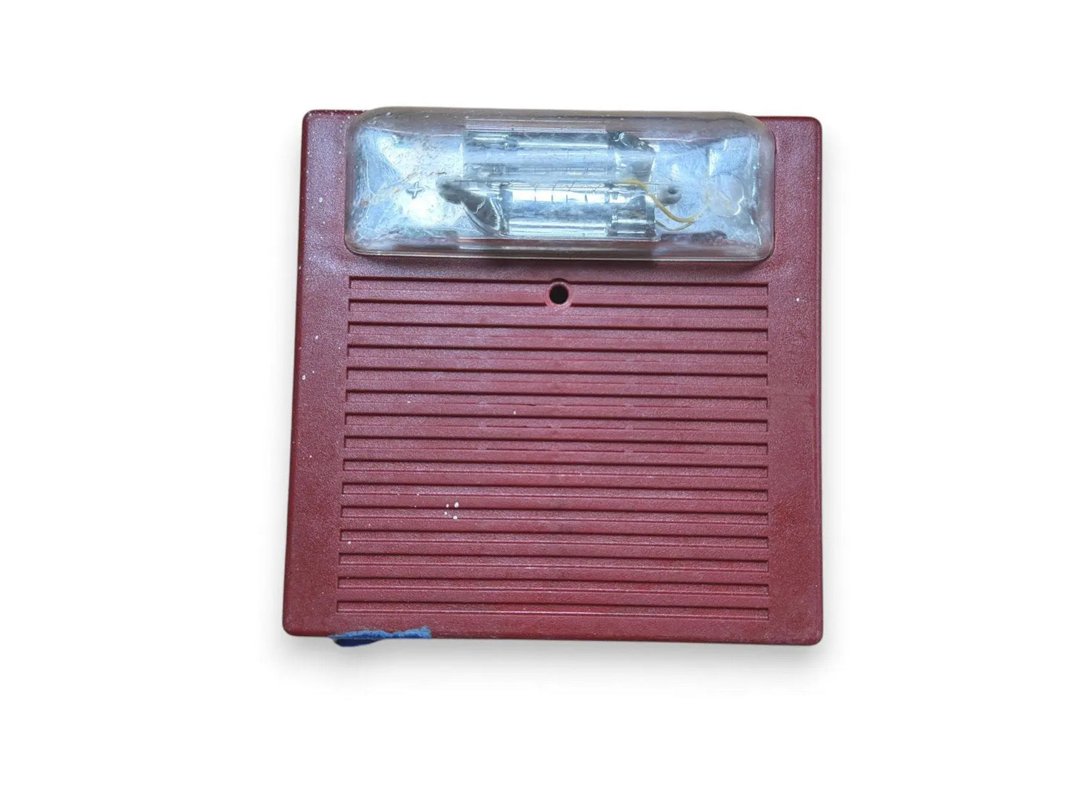Eaton Wheelock AS-24100C Fire Alarm Horn Strobe Ceiling Red w/ Mounting Plate Wheelock