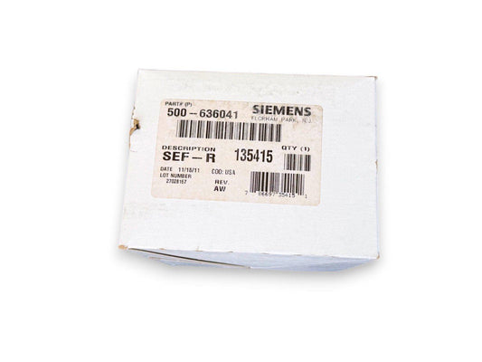 Siemens SEF-R fire alarm component in original packaging, part #500-636041, USA made