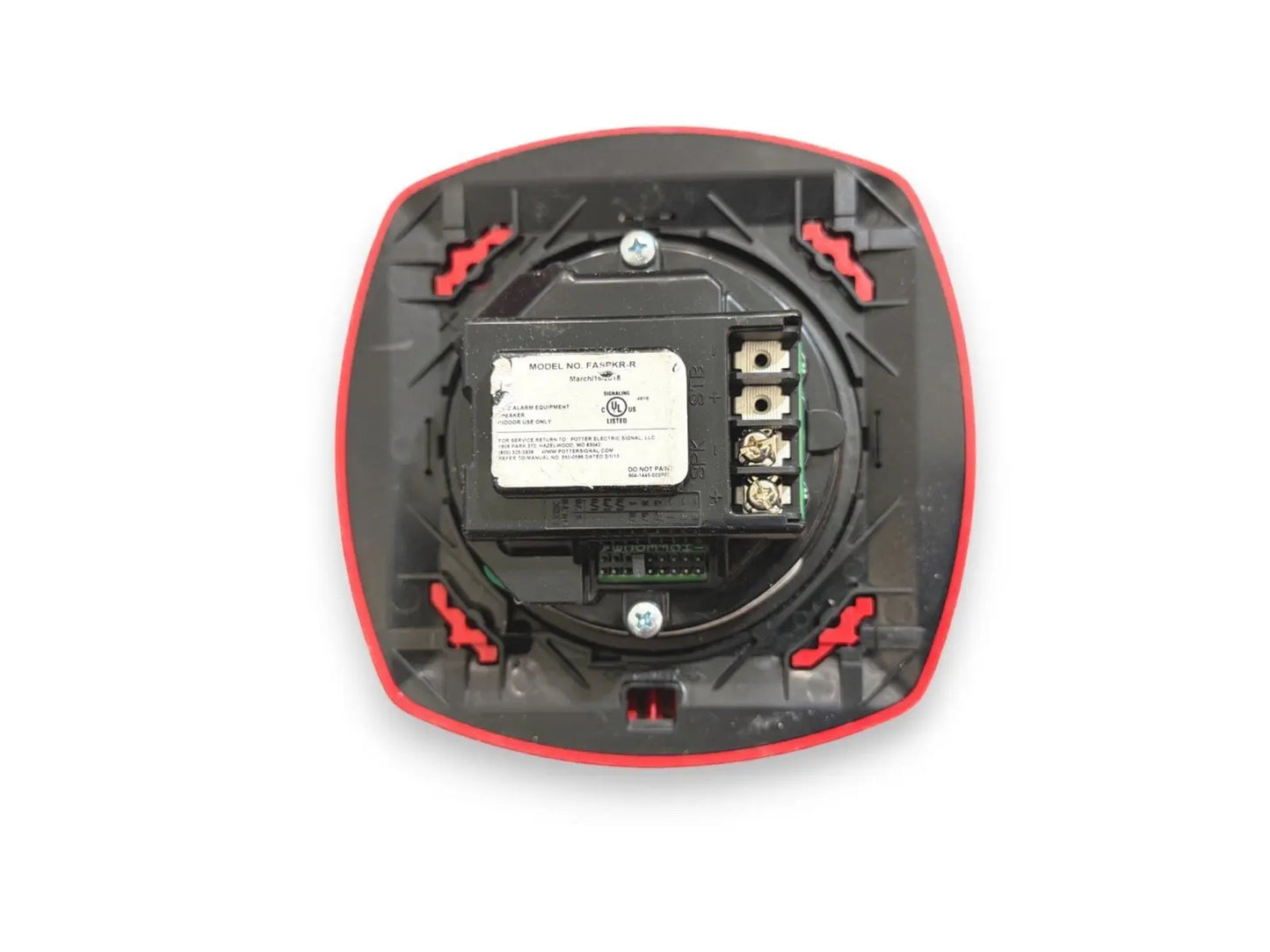 Potter FASPRK-R Fire Alarm Speaker Ceiling Red Potter Electric Signal