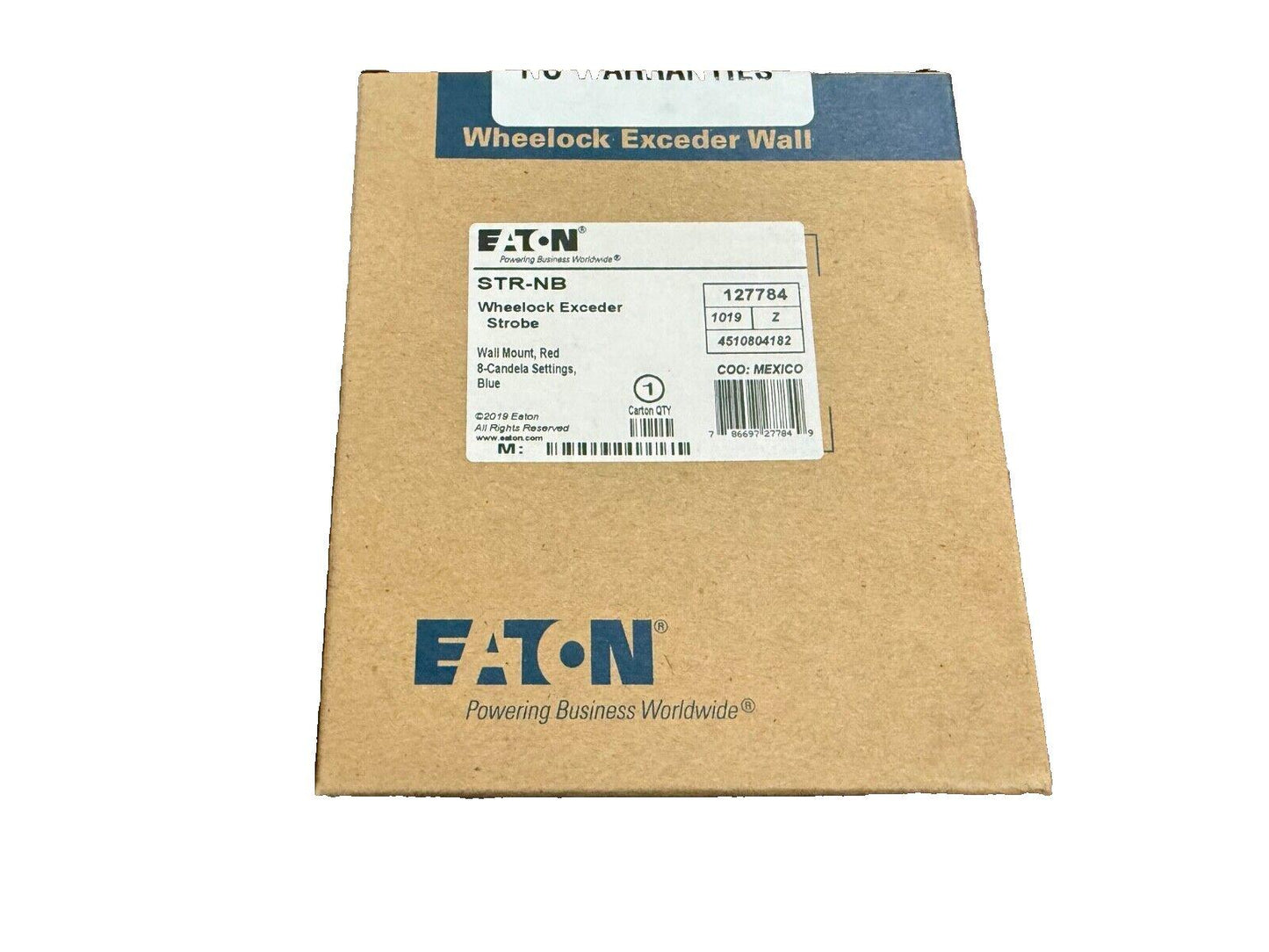 Eaton Wheelock STR-NB Blue Lens Strobe Red No Text (NEW IN BOX)