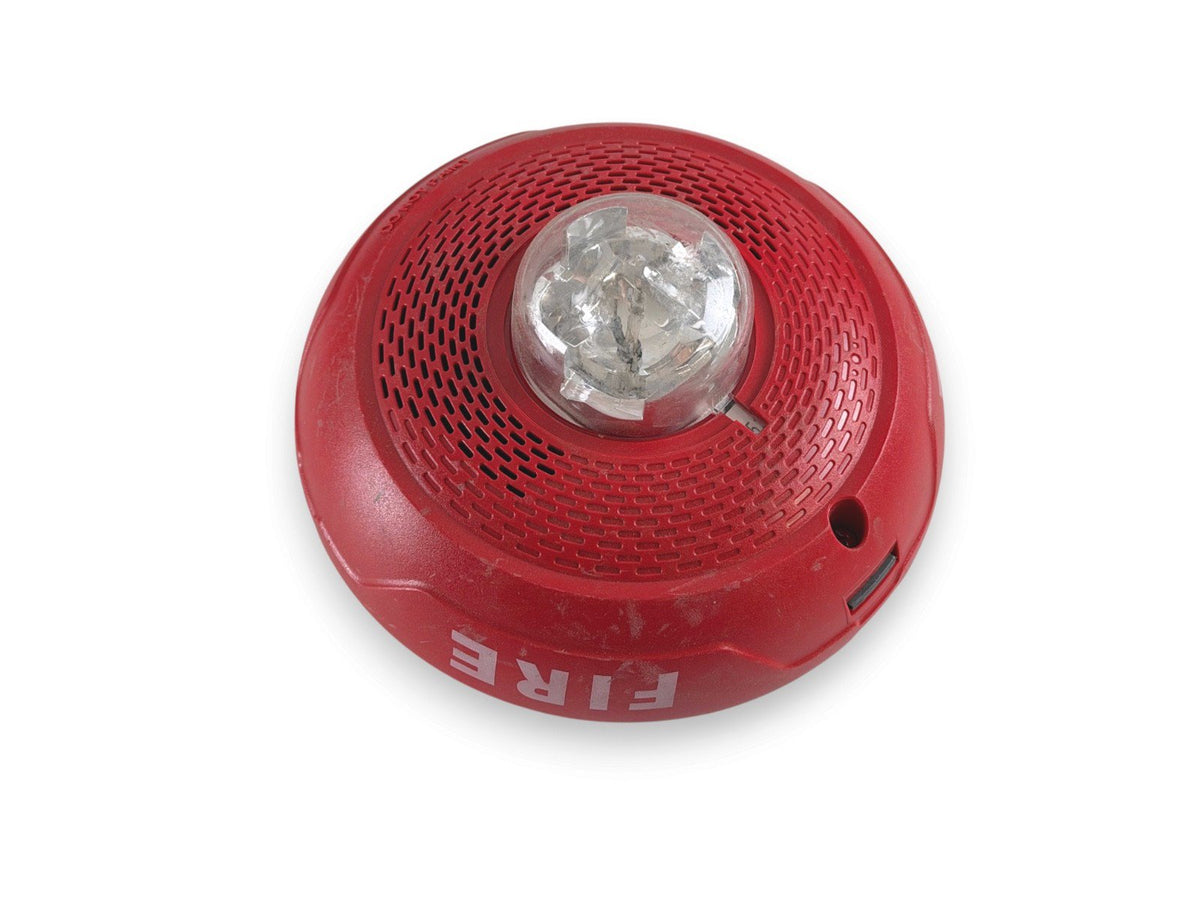 System Sensor SPSCRL Fire Alarm Speaker Strobe Ceiling Red