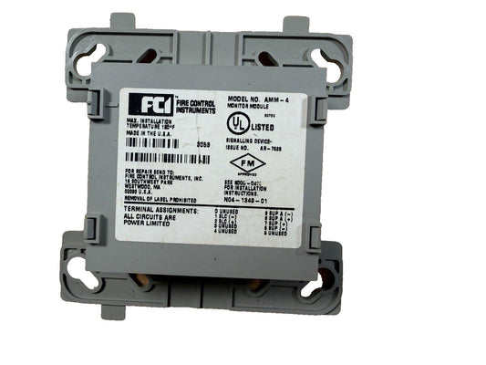 FCI AMM-4 Monitor Module for fire alarm systems, UL listed, made in USA, power limited circuits