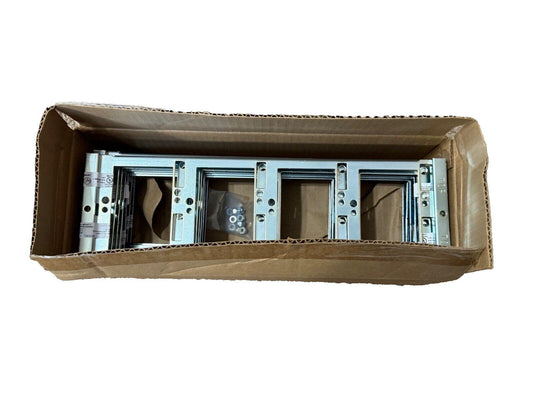 Fire alarm control panel mounting brackets in box with hardware, new surplus equipment