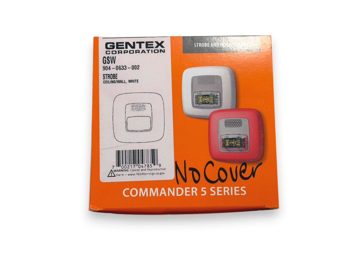 Gentex GSW Fire Alarm Strobe White NO COVER (NEW IN BOX)