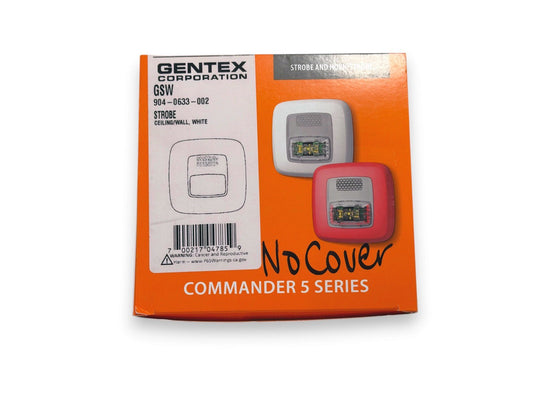 Gentex GSW Fire Alarm Strobe White NO COVER (NEW IN BOX)