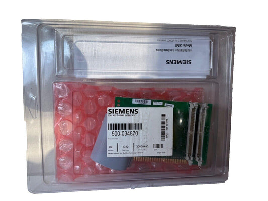 Siemens XMI XLS to MXL Interface module in sealed packaging, fire alarm system component