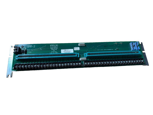 OMM-2 fire alarm control panel module with terminal blocks and connectors for system integration