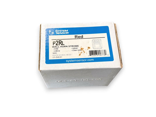 System Sensor P2RL Fire Alarm Horn Strobe Wall Red (NEW IN BOX)