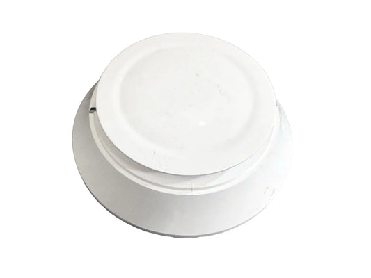 White round Silent Knight IDP-PHOTO-W fire alarm photoelectric smoke detector, featuring a smooth surface and subtle detailing.