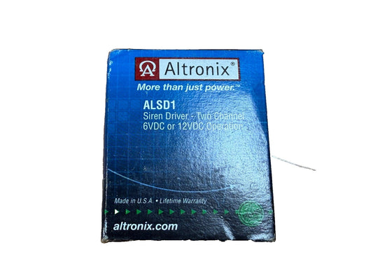 Altronix ALSD1 Two Channel Siren Driver (NEW IN BOX)
