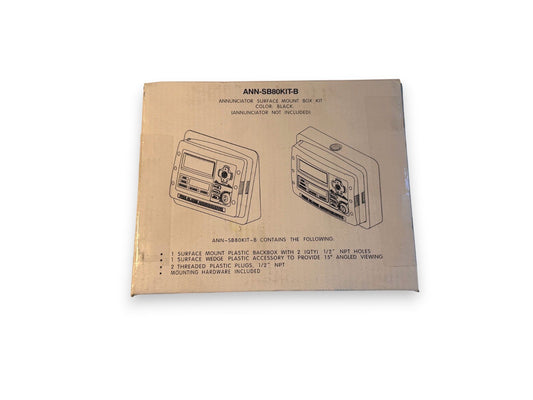 NOTIFIER ANN-SB80KIT-B Annunciator Surface Mount Box Kit Black (NEW IN BOX)