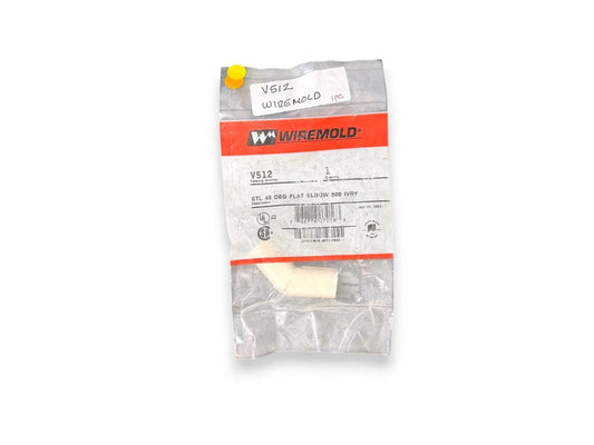 Legrand Wiremold V512 STL 45 Deg Flat Elbow 500 Ivry (NEW IN BOX) Wiremold
