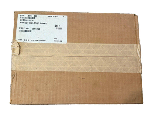MAPNET Isolator Board fire alarm component in sealed cardboard packaging, part no. 0565158, made in USA