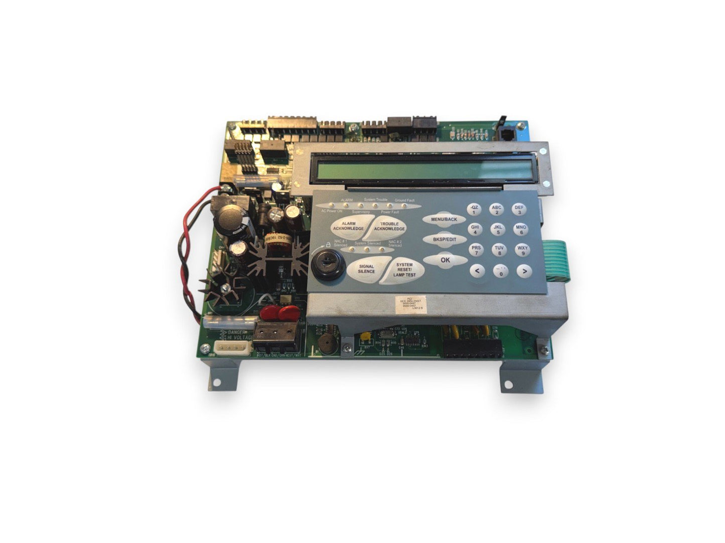 Gamewell-FCI 7100 Fire Alarm Control Panel Main Board w/ Default Passwords