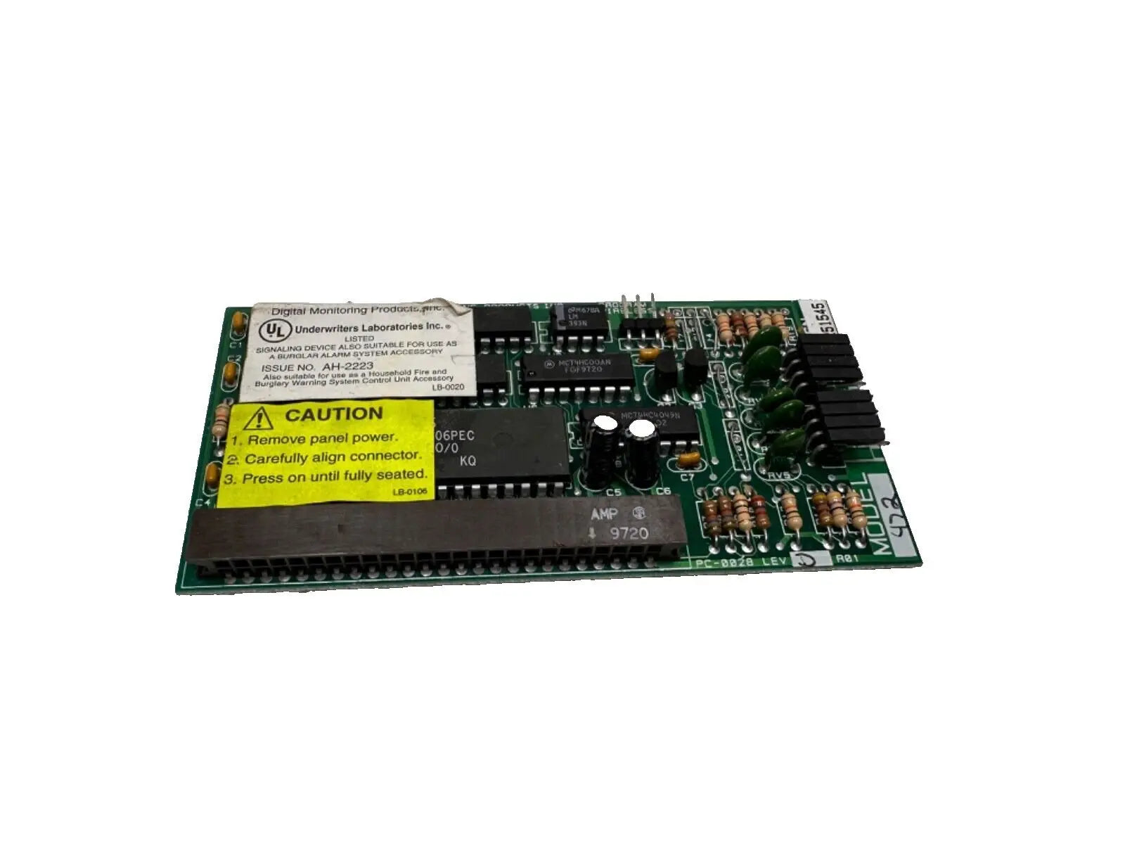 DMP 890 Fire Alarm Security Dual-line Module UNTESTED DMP